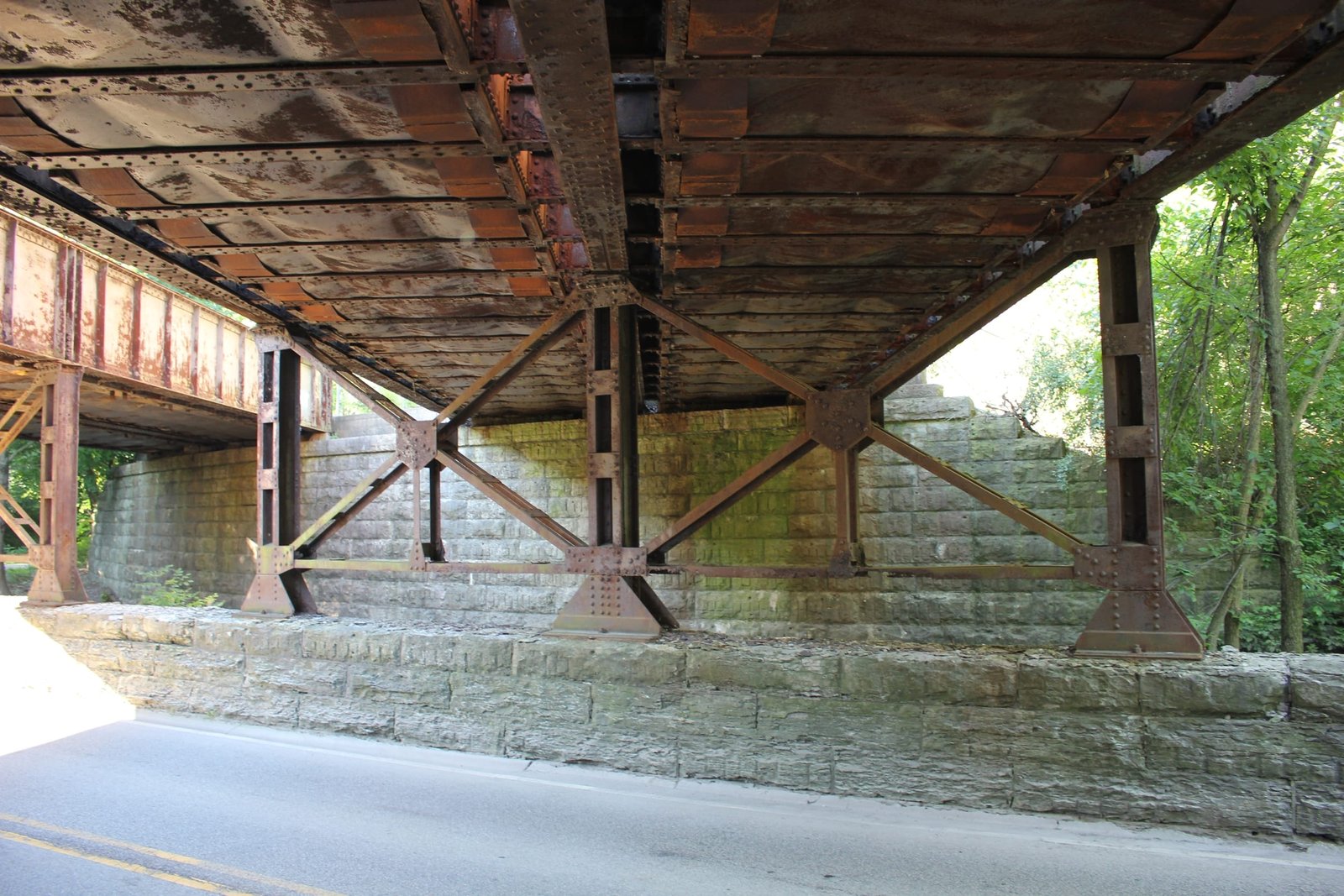 Under bridge